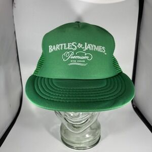 Vintage Bartles & James Premium Wine‎ Coolers Mesh Snapback Trucker Hat 80's
